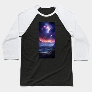 Cosmic Odyssey - Space Artwork Baseball T-Shirt